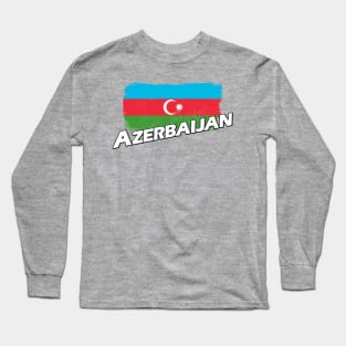 Azerbaijan flag Long Sleeve T-Shirt